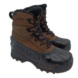 Salomon Winter Boots Mens Size 8 Waterproof Thinsulate Ultra Insulated Hiking